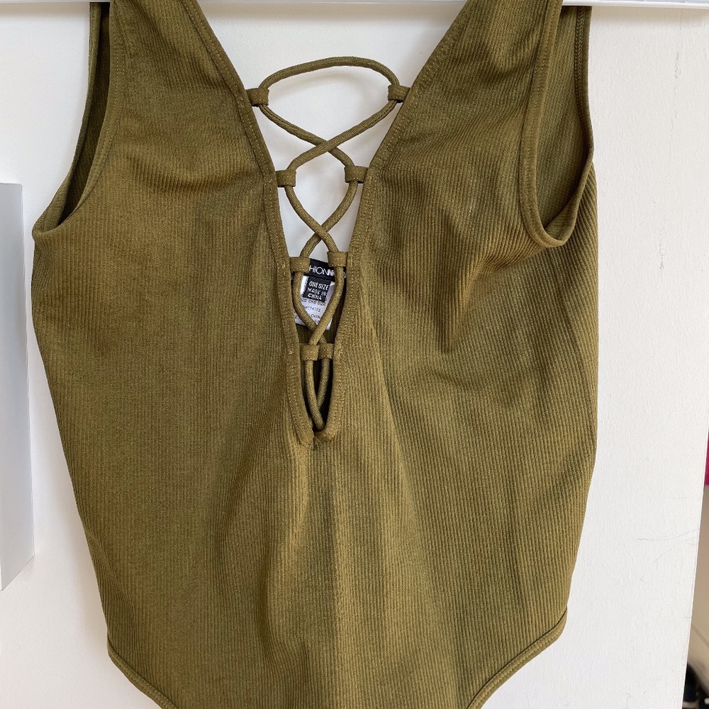 Olive bodysuit